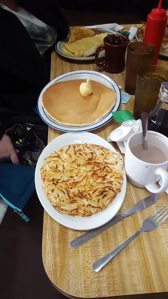 Hash Browns and Pancakes
